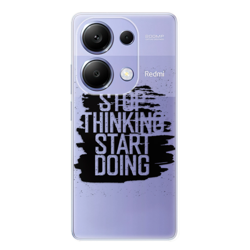 Odolné silikónové puzdro iSaprio - Start Doing - black - Xiaomi Redmi Note 13 Pro