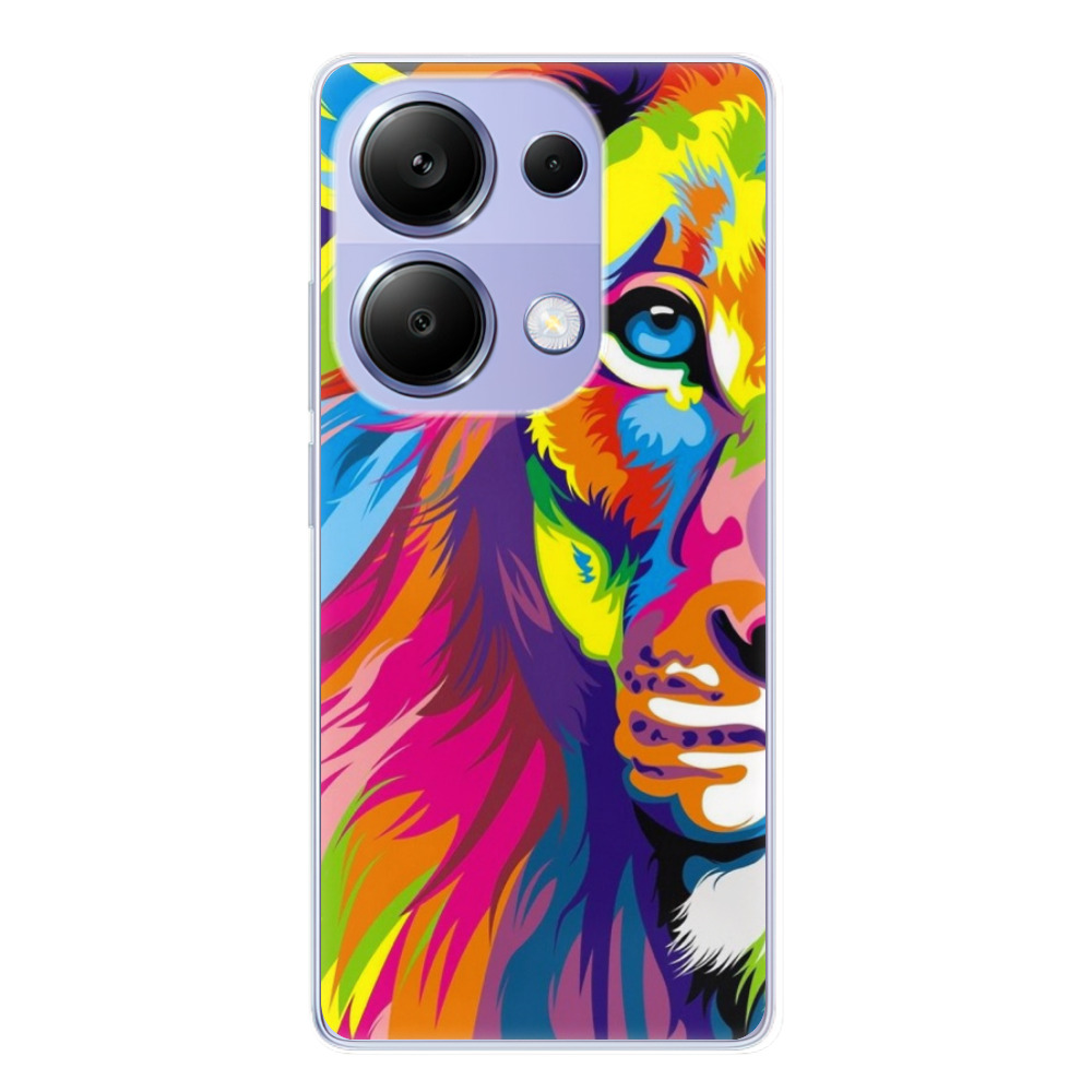 Odolné silikónové puzdro iSaprio - Rainbow Lion - Xiaomi Redmi Note 13 Pro