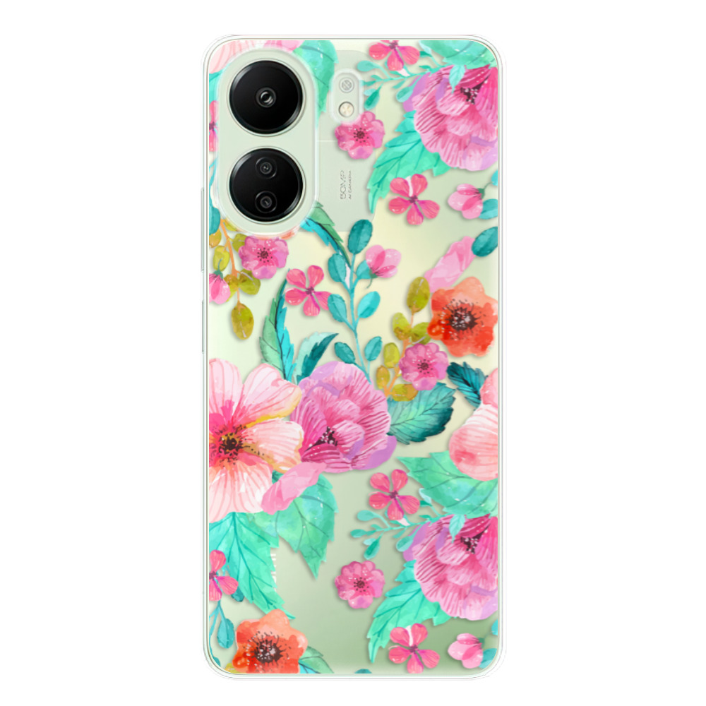 Odolné silikónové puzdro iSaprio - Flower Pattern 01 - Xiaomi Redmi 13C