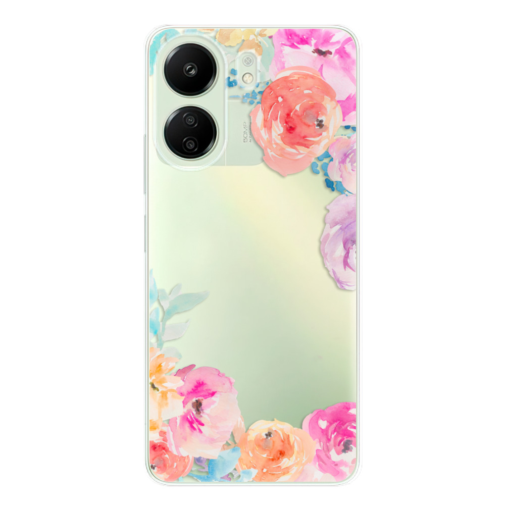 Odolné silikónové puzdro iSaprio - Flower Brush - Xiaomi Redmi 13C