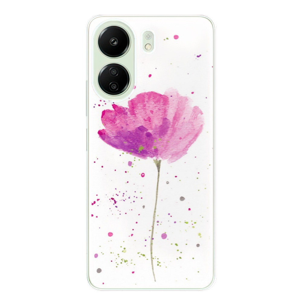 Odolné silikónové puzdro iSaprio - Poppies - Xiaomi Redmi 13C
