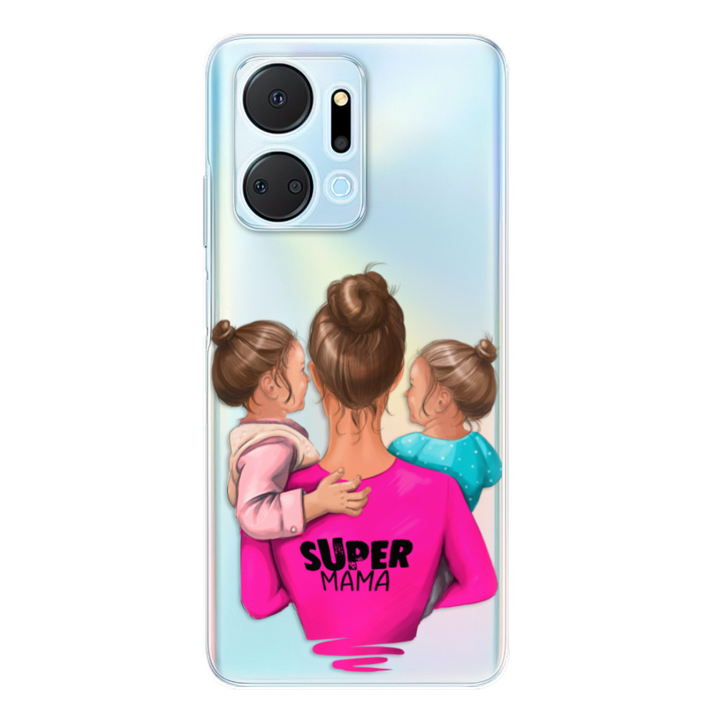 Odolné silikónové puzdro iSaprio - Super Mama - Two Girls - Honor X7a