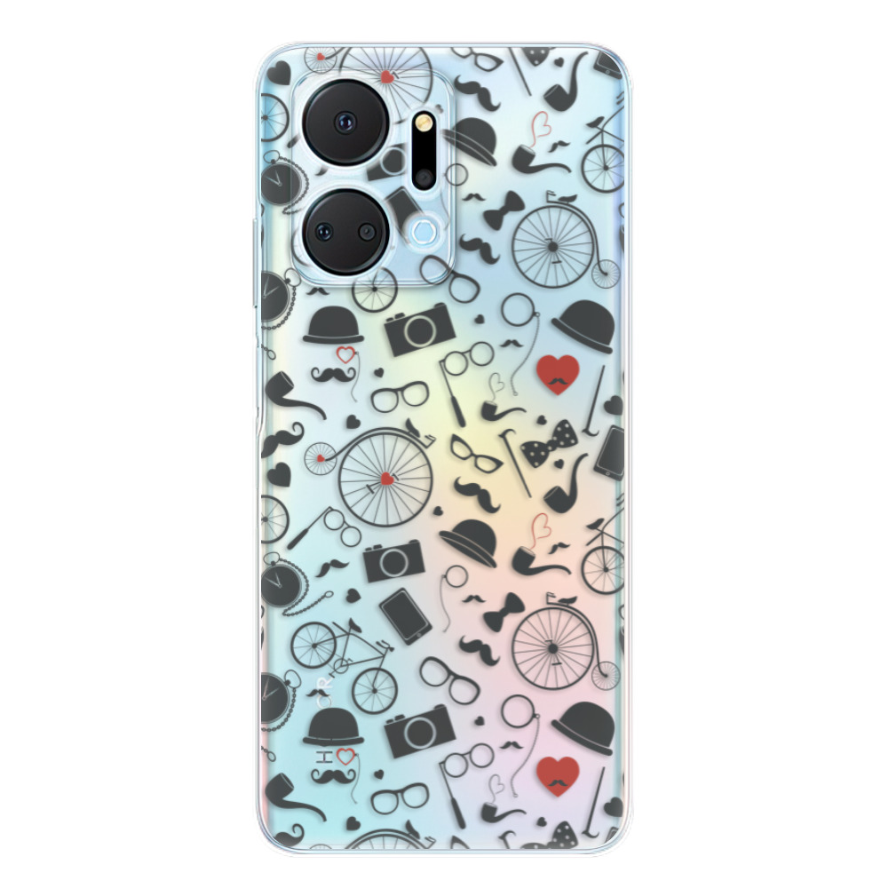 Odolné silikónové puzdro iSaprio - Vintage Pattern 01 - black - Honor X7a