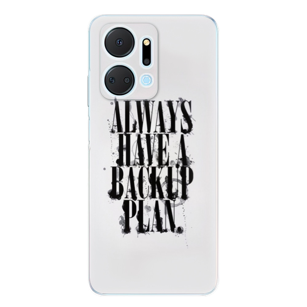 Odolné silikónové puzdro iSaprio - Backup Plan - Honor X7a