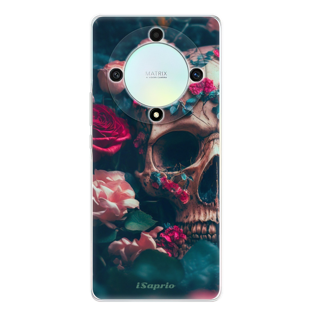 Odolné silikónové puzdro iSaprio - Skull in Roses - Honor Magic5 Lite 5G