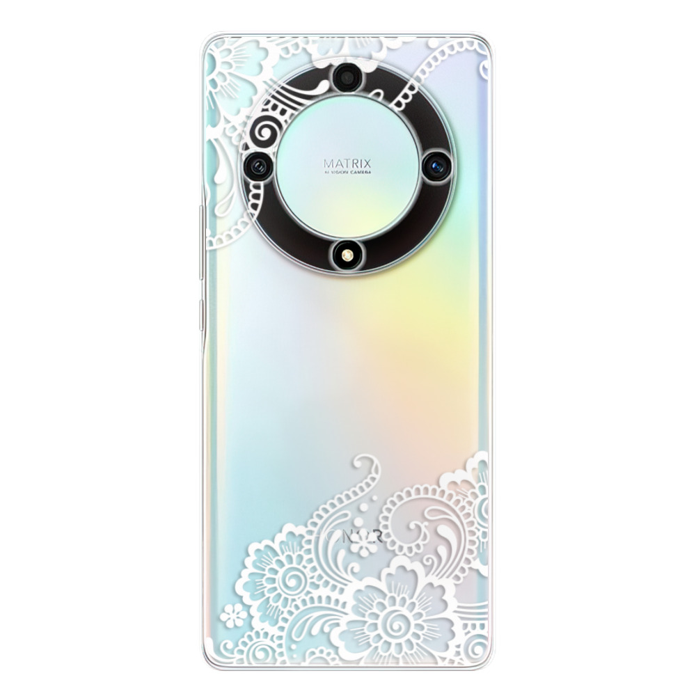 Odolné silikónové puzdro iSaprio - White Lace 02 - Honor Magic5 Lite 5G