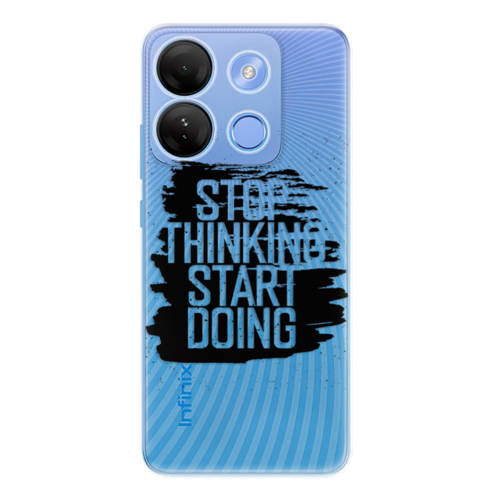 Odolné silikónové puzdro iSaprio - Start Doing - black - Infinix Smart 7