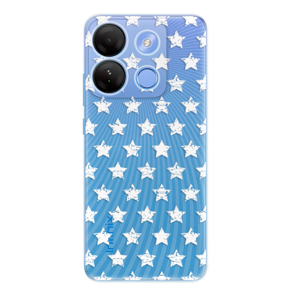 Odolné silikónové puzdro iSaprio - Stars Pattern - white - Infinix Smart 7