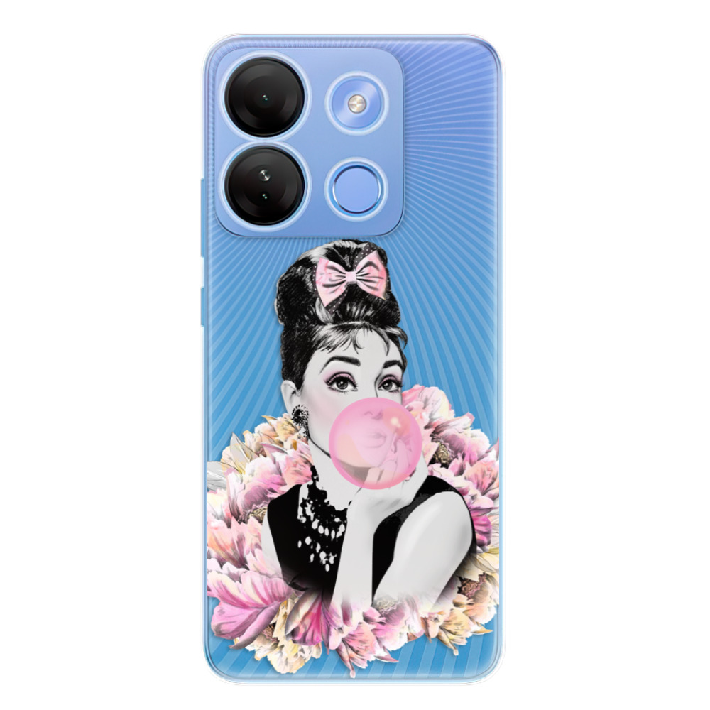 Odolné silikónové puzdro iSaprio - Pink Bubble - Infinix Smart 7