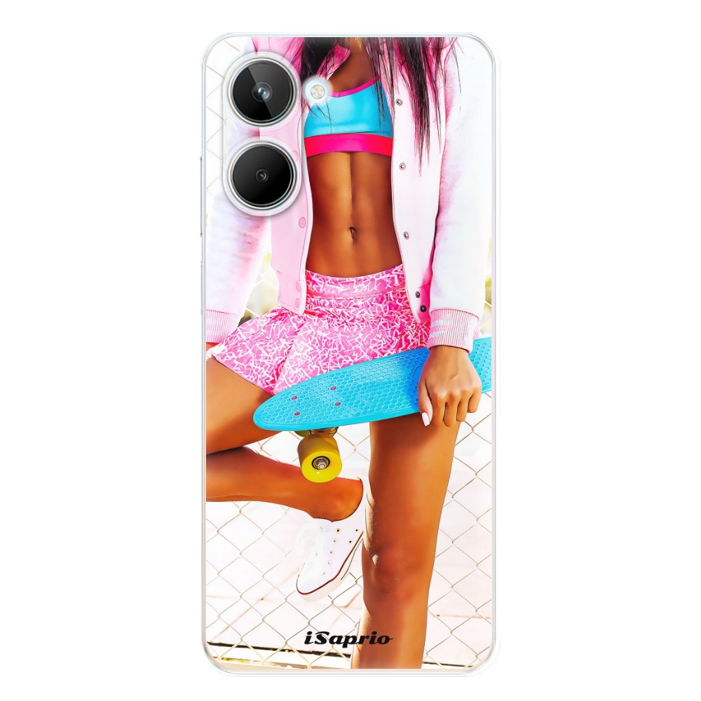 Odolné silikónové puzdro iSaprio - Skate girl 01 - Realme 10