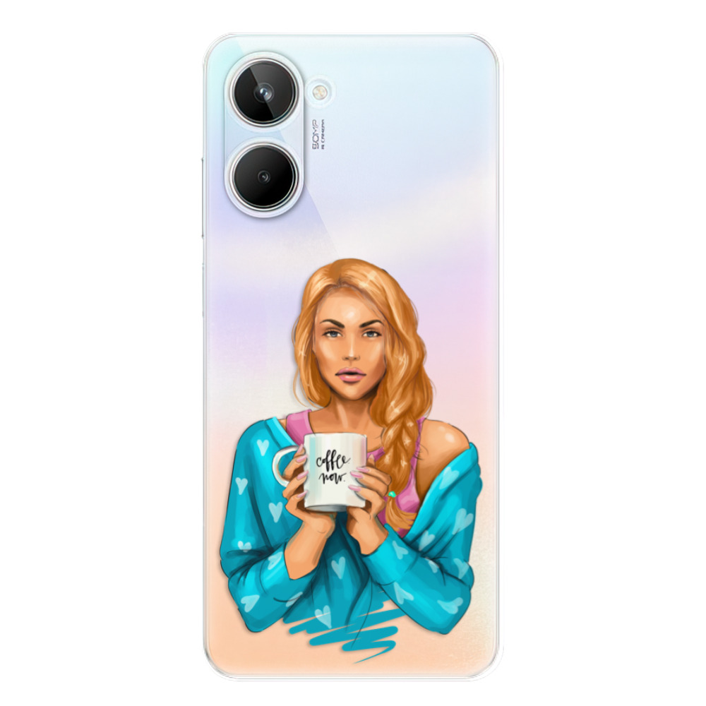 Odolné silikónové puzdro iSaprio - Coffe Now - Redhead - Realme 10