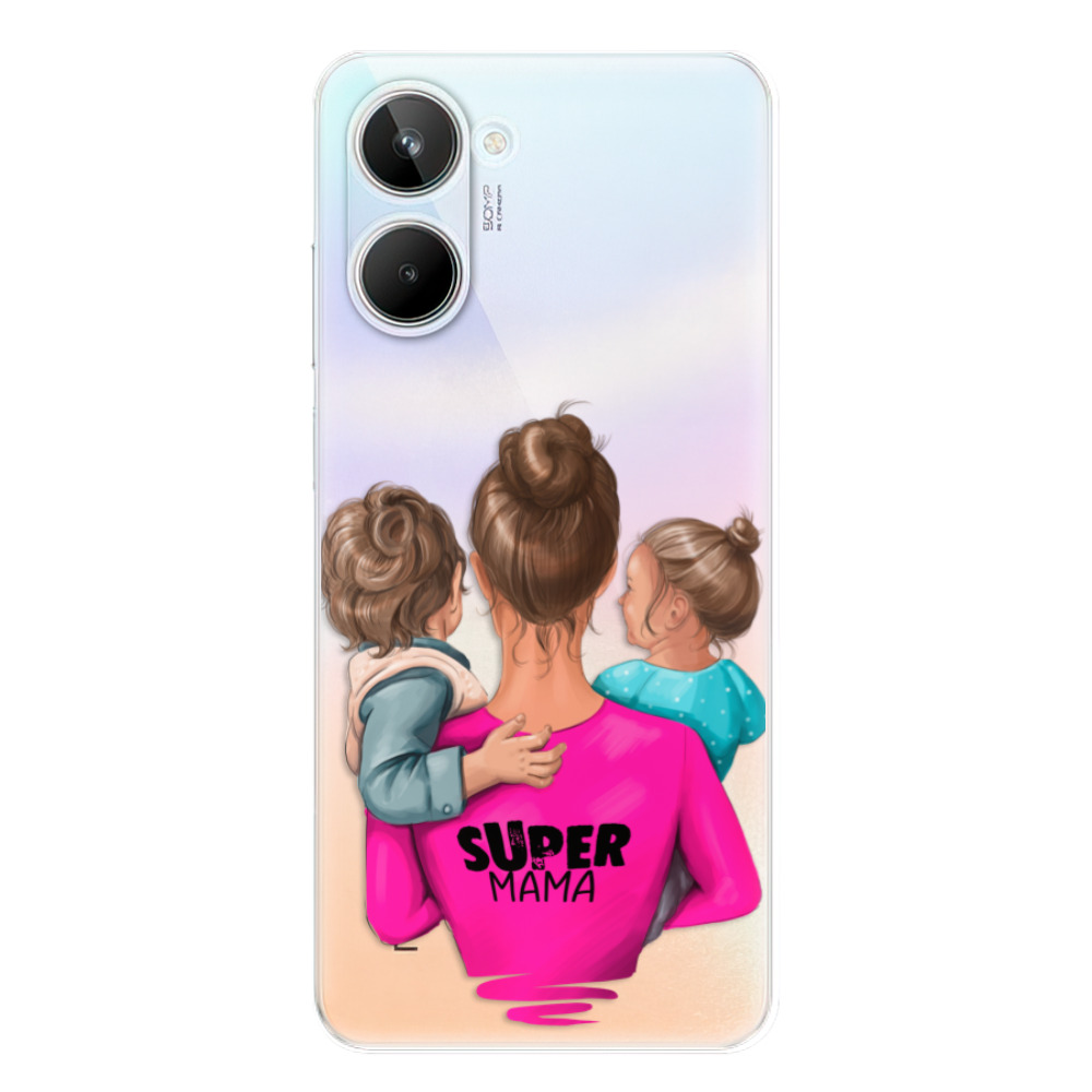 Odolné silikónové puzdro iSaprio - Super Mama - Boy and Girl - Realme 10