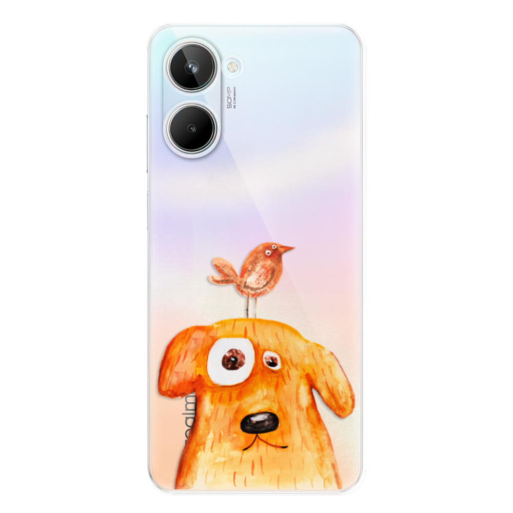 Odolné silikónové puzdro iSaprio - Dog And Bird - Realme 10