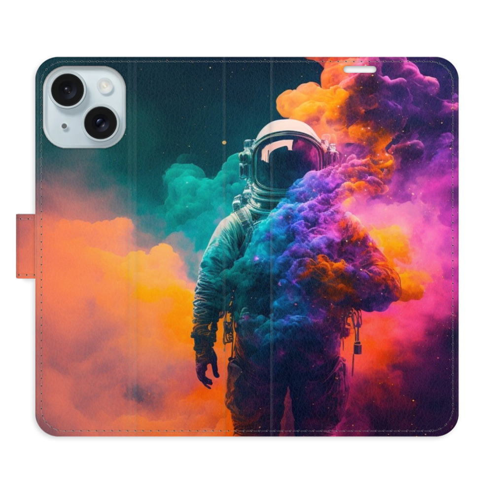 Flipové puzdro iSaprio - Astronaut in Colours 02 - iPhone 15 Plus