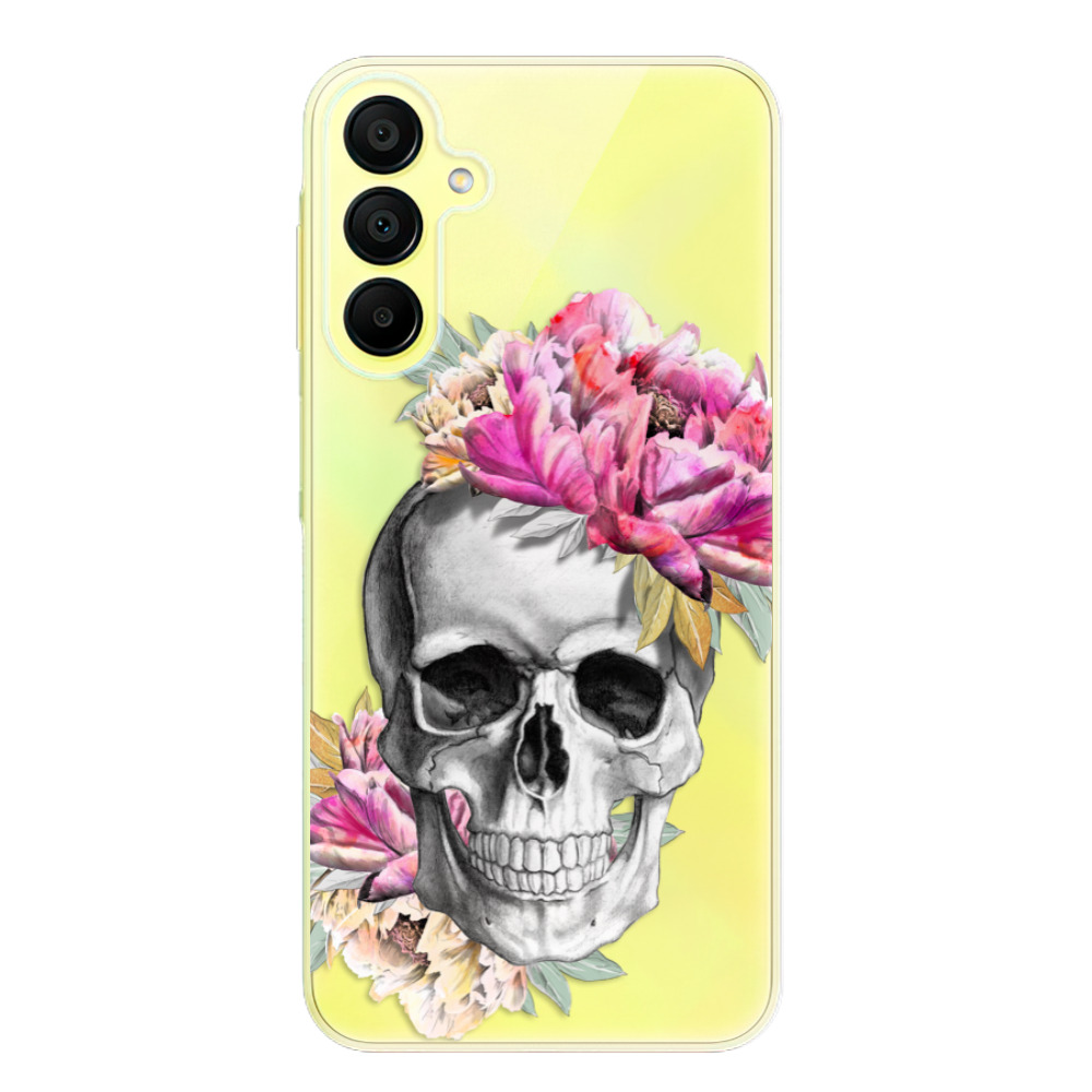Odolné silikónové puzdro iSaprio - Pretty Skull - Samsung Galaxy A15 / A15 5G