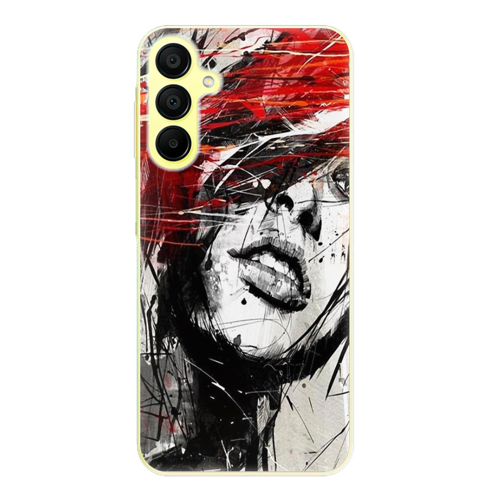 Odolné silikónové puzdro iSaprio - Sketch Face - Samsung Galaxy A15 / A15 5G
