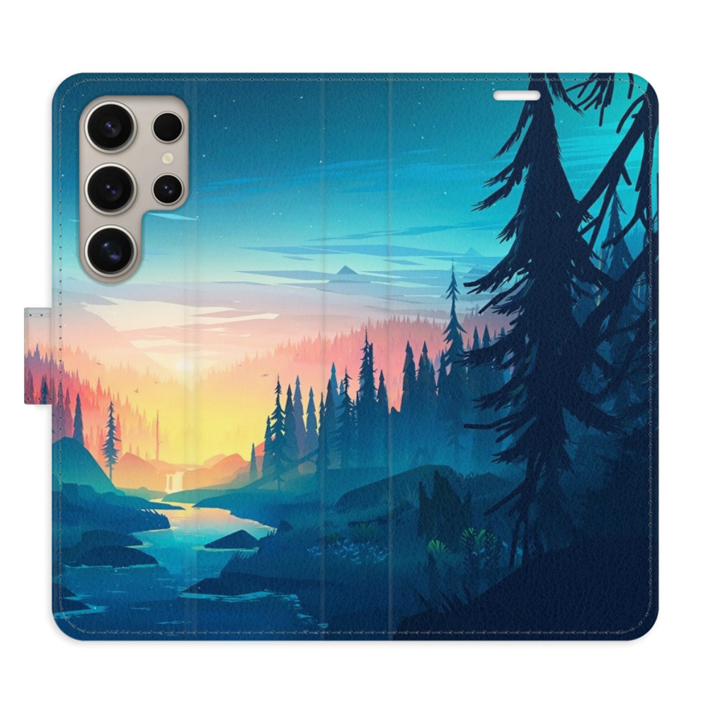 Flipové puzdro iSaprio - Magical Landscape - Samsung Galaxy S24 Ultra