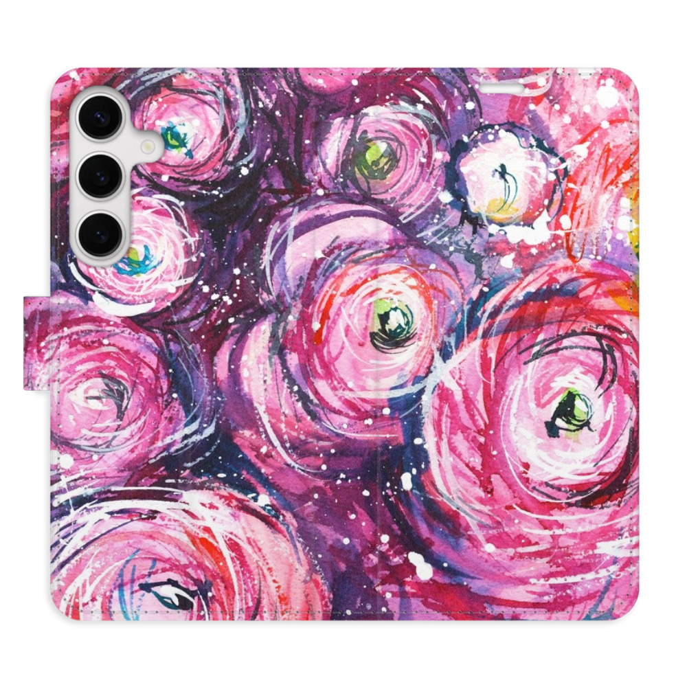 Flipové puzdro iSaprio - Retro Paint 02 - Samsung Galaxy S24+