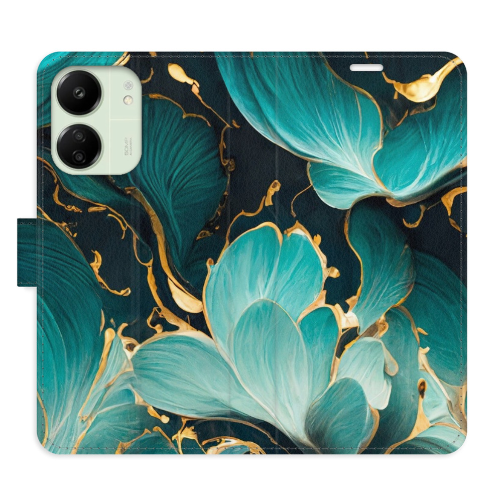 Flipové puzdro iSaprio - Blue Flowers 02 - Xiaomi Redmi 13C