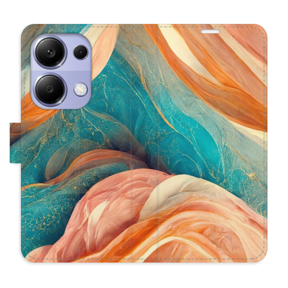 Flipové puzdro iSaprio - Blue and Orange - Xiaomi Redmi Note 13 Pro