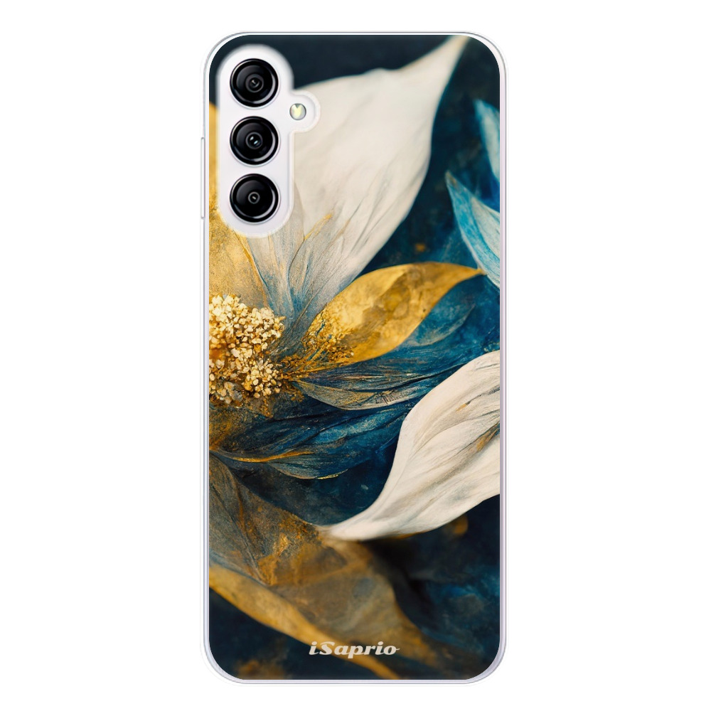 Odolné silikónové puzdro iSaprio - Gold Petals - Samsung Galaxy A14 / A14 5G