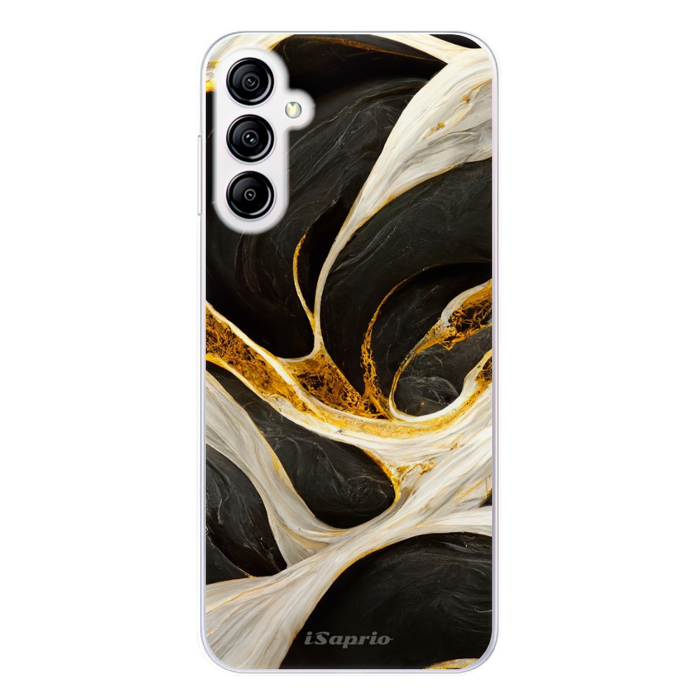 Odolné silikónové puzdro iSaprio - Black and Gold - Samsung Galaxy A14 / A14 5G