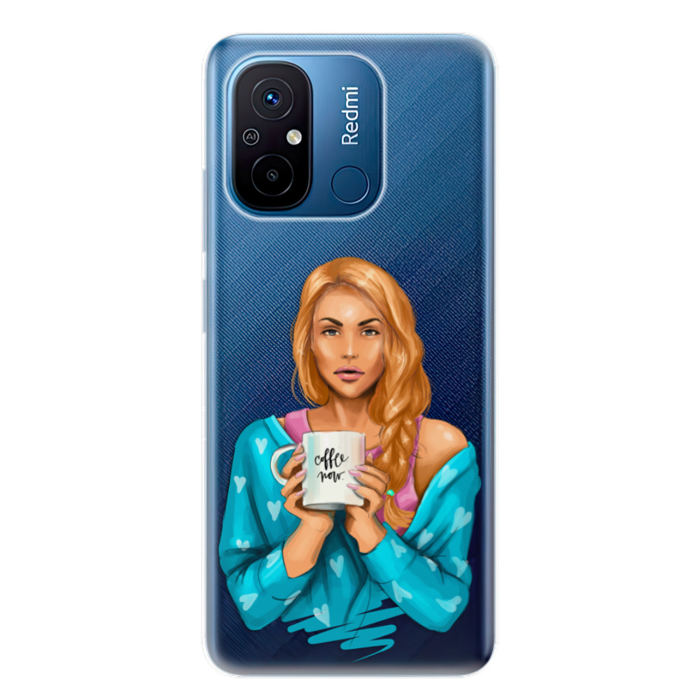 Odolné silikónové puzdro iSaprio - Coffe Now - Redhead - Xiaomi Redmi 12C