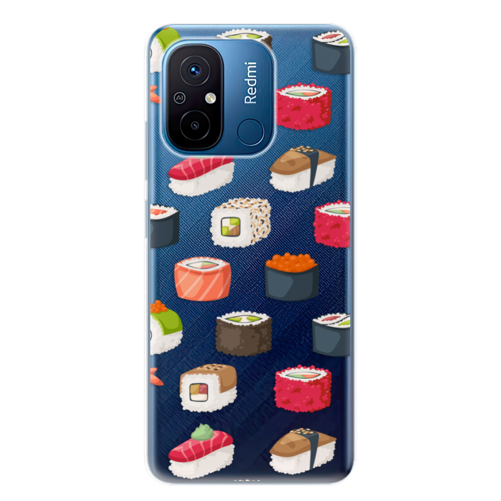 Odolné silikónové puzdro iSaprio - Sushi Pattern - Xiaomi Redmi 12C