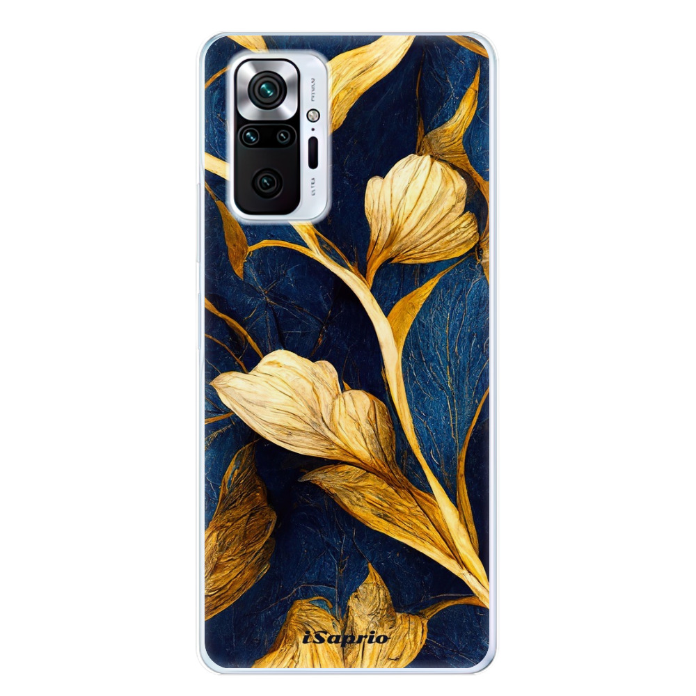 Odolné silikónové puzdro iSaprio - Gold Leaves - Xiaomi Redmi Note 10 Pro