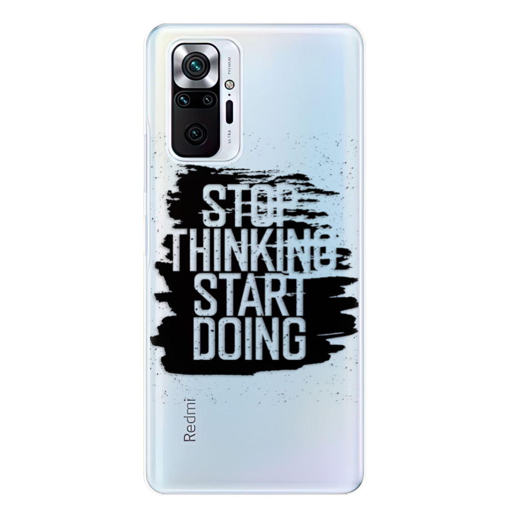 Odolné silikónové puzdro iSaprio - Start Doing - black - Xiaomi Redmi Note 10 Pro