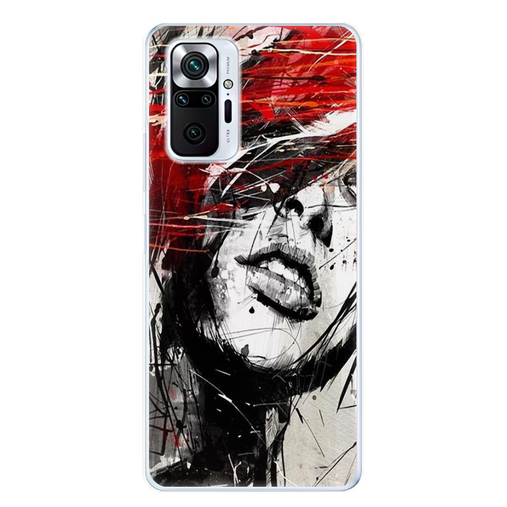 Odolné silikónové puzdro iSaprio - Sketch Face - Xiaomi Redmi Note 10 Pro