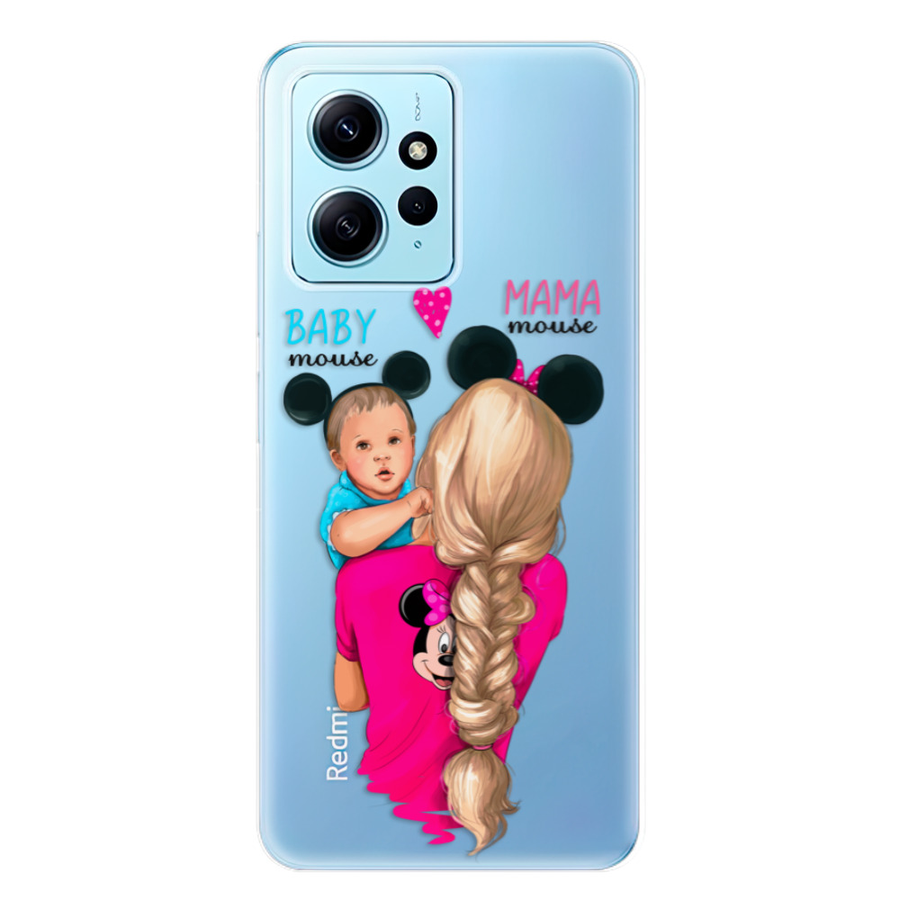 Odolné silikónové puzdro iSaprio - Mama Mouse Blonde and Boy - Xiaomi Redmi Note 12 5G