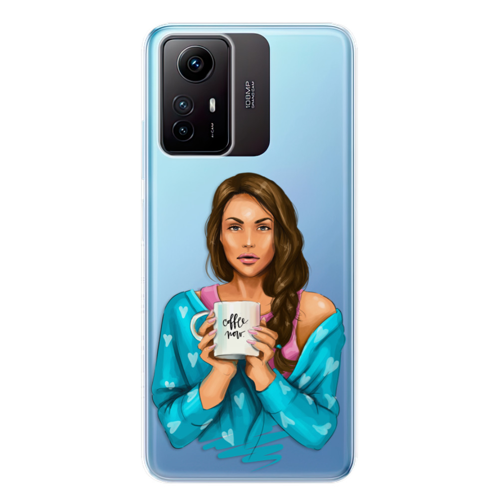 Odolné silikónové puzdro iSaprio - Coffe Now - Brunette - Xiaomi Redmi Note 12S