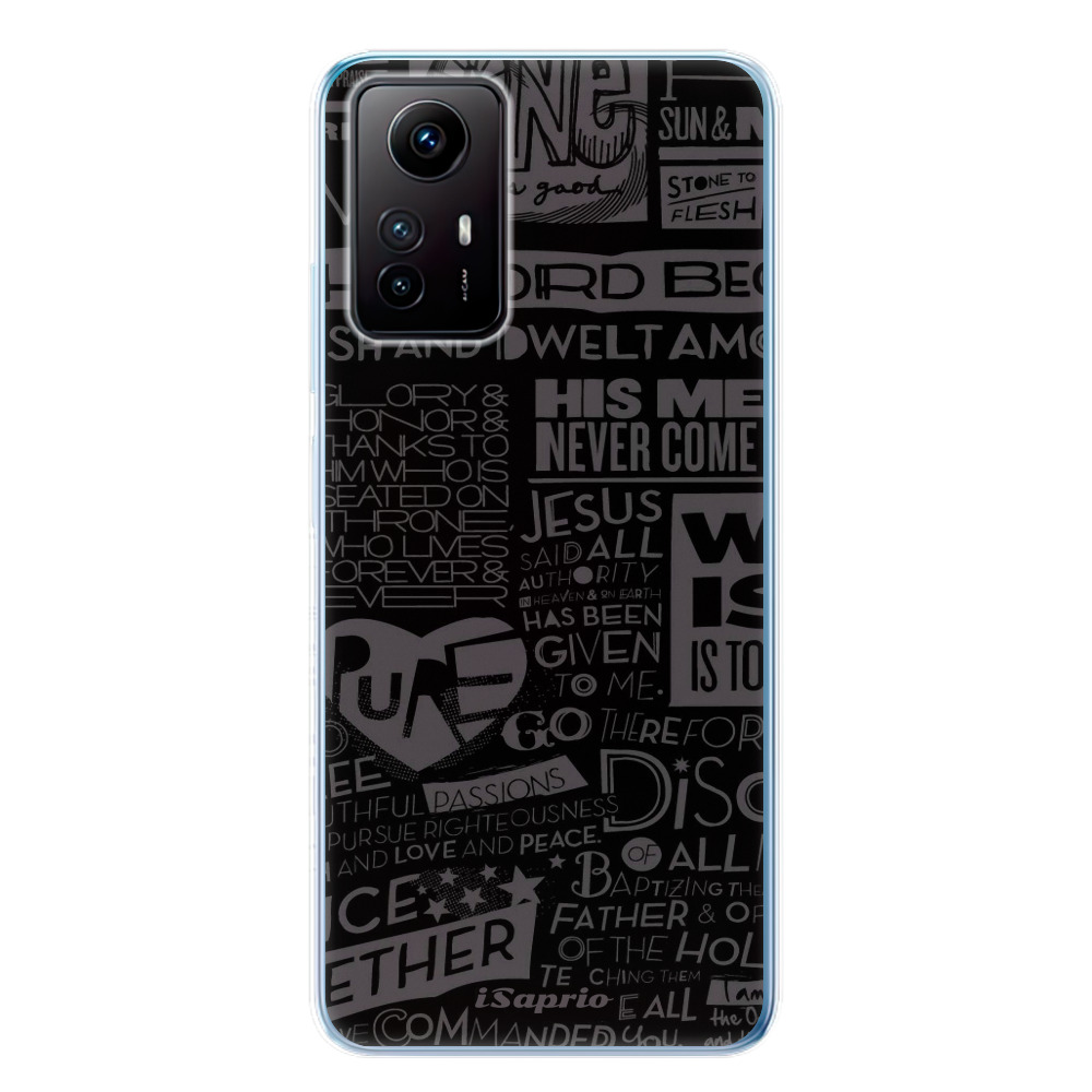 Odolné silikónové puzdro iSaprio - Text 01 - Xiaomi Redmi Note 12S