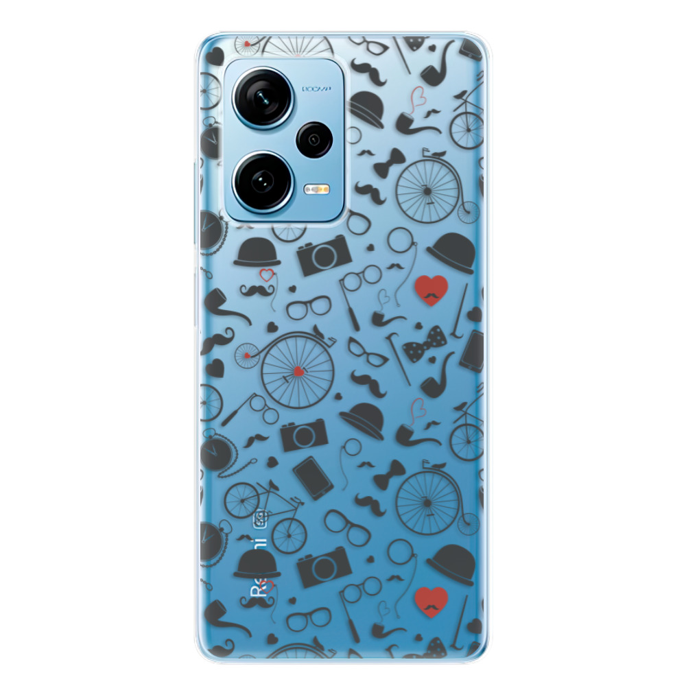Odolné silikónové puzdro iSaprio - Vintage Pattern 01 - black - Xiaomi Redmi Note 12 Pro 5G / Poco X5 Pro 5G