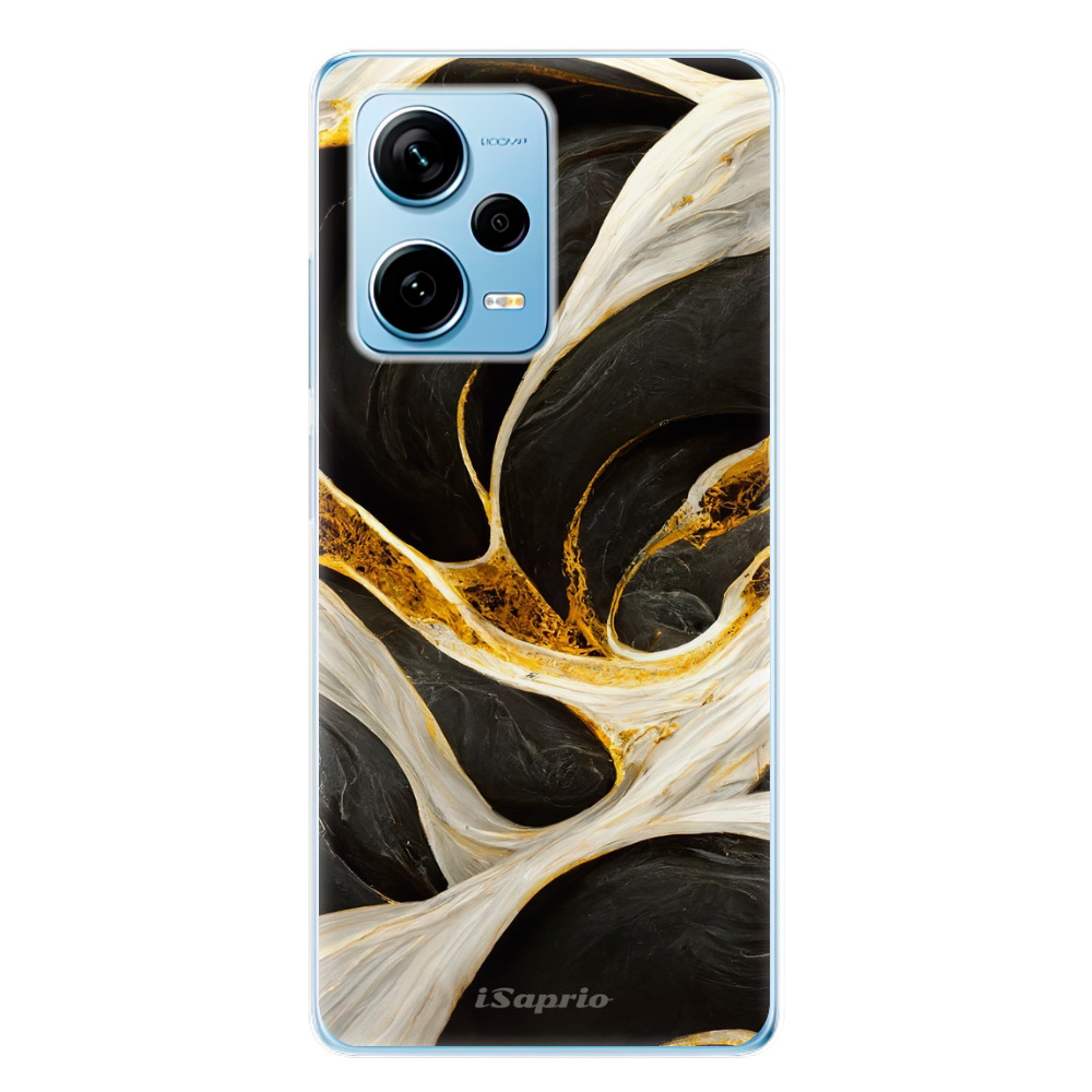 Odolné silikónové puzdro iSaprio - Black and Gold - Xiaomi Redmi Note 12 Pro+ 5G