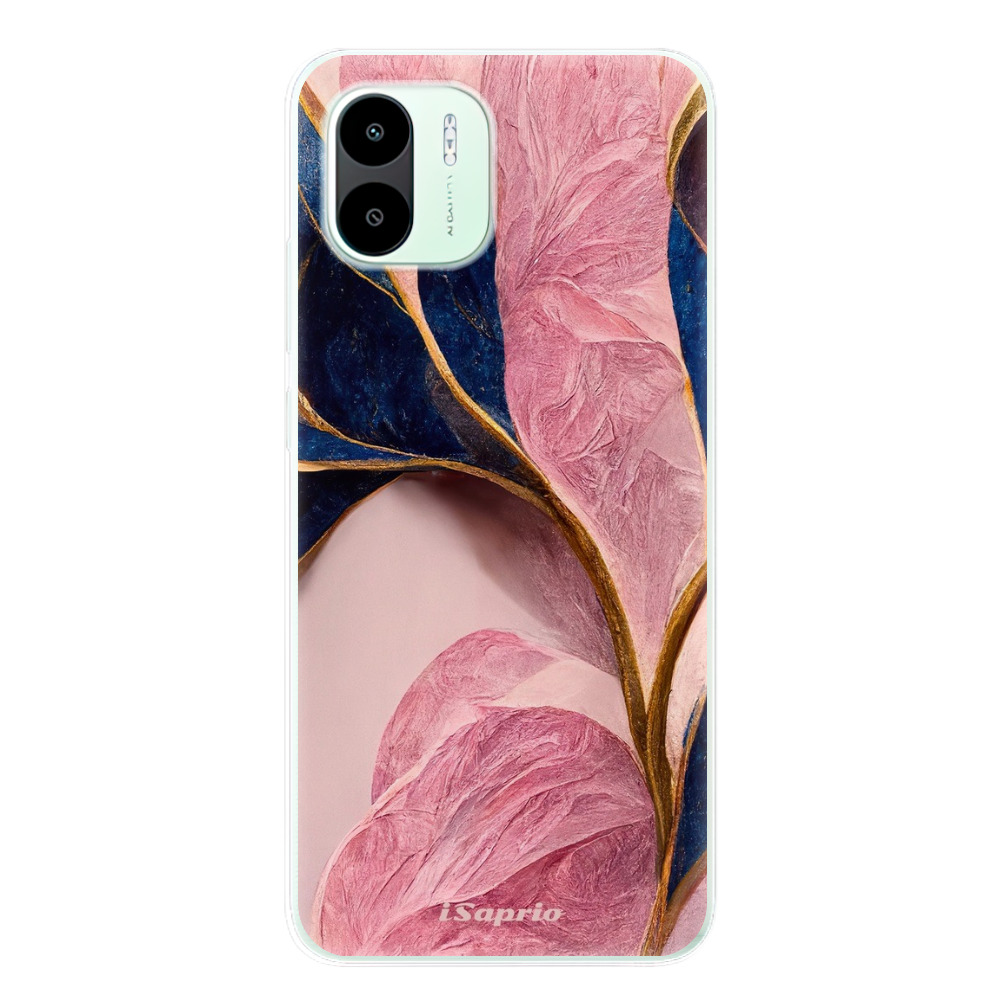 Odolné silikónové puzdro iSaprio - Pink Blue Leaves - Xiaomi Redmi A1 / A2
