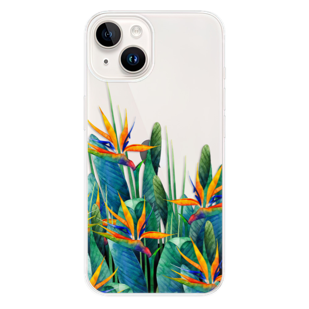 Odolné silikónové puzdro iSaprio - Exotic Flowers - iPhone 15
