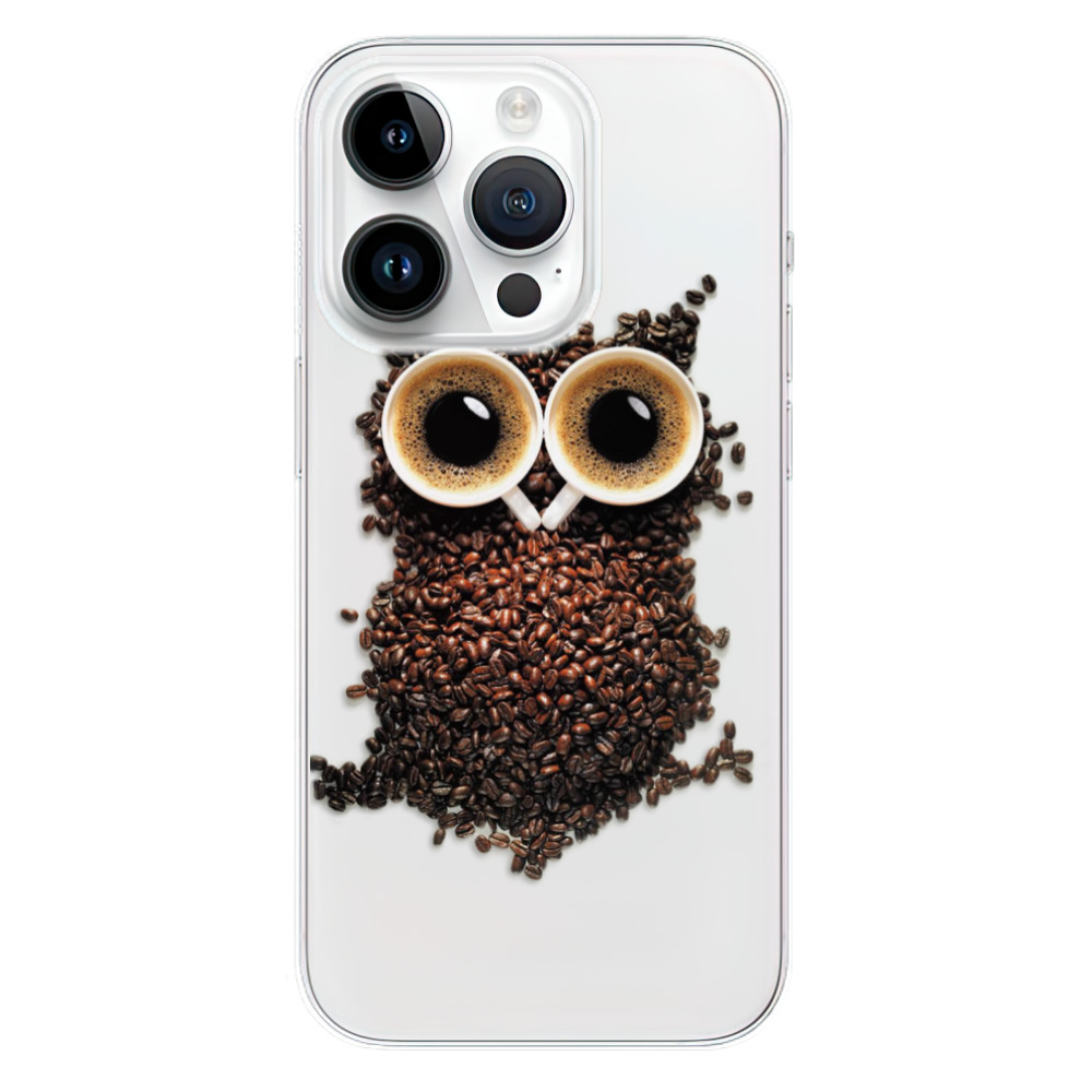 Odolné silikónové puzdro iSaprio - Owl And Coffee - iPhone 15 Pro