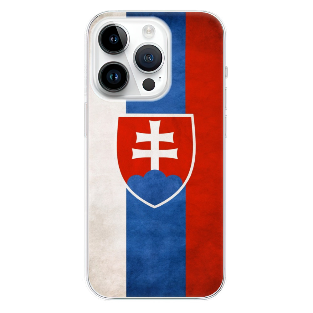 Odolné silikónové puzdro iSaprio - Slovakia Flag - iPhone 15 Pro