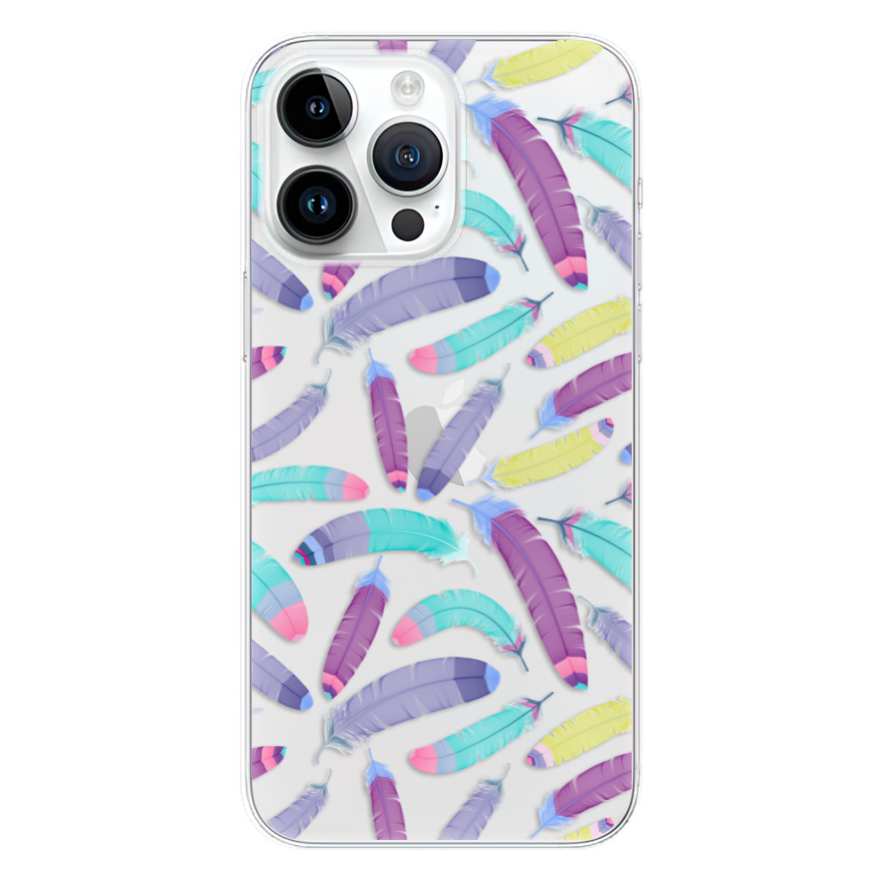 Odolné silikónové puzdro iSaprio - Feather Pattern 01 - iPhone 15 Pro Max
