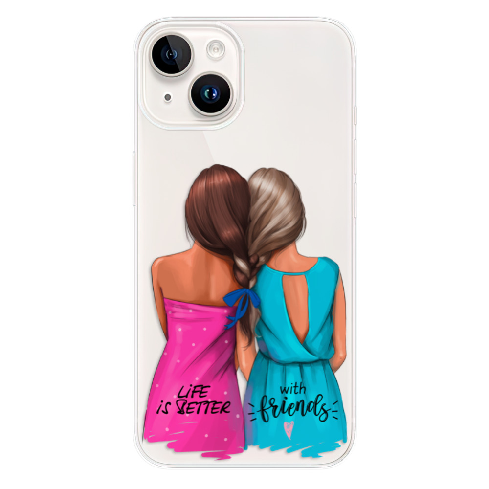 Odolné silikónové puzdro iSaprio - Best Friends - iPhone 15 Plus