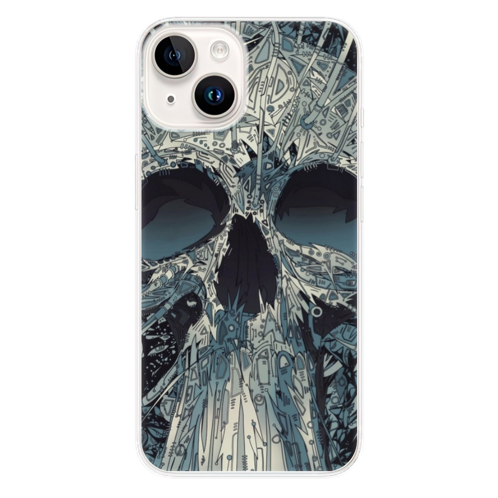 Odolné silikónové puzdro iSaprio - Abstract Skull - iPhone 15 Plus