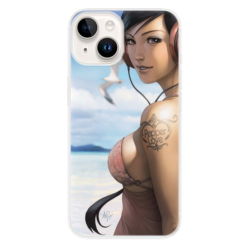 Odolné silikónové puzdro iSaprio - Girl 02 - iPhone 15 Plus