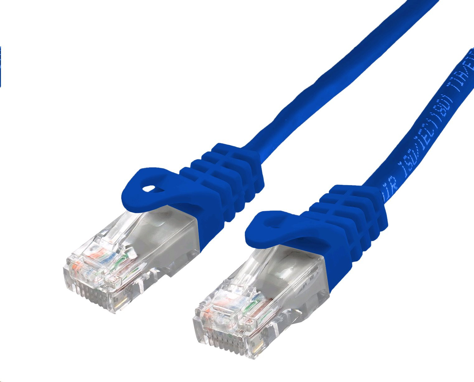 C-TECH Kábel patchcord Cat6, UTP, modrý, 3m