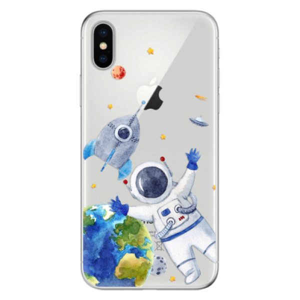 Odolné silikónové puzdro iSaprio - Space 05 - iPhone X