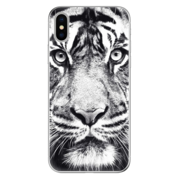 Odolné silikónové puzdro iSaprio - Tiger Face - iPhone X