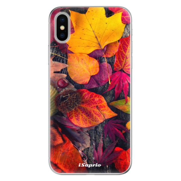 Odolné silikónové puzdro iSaprio - Autumn Leaves 03 - iPhone X