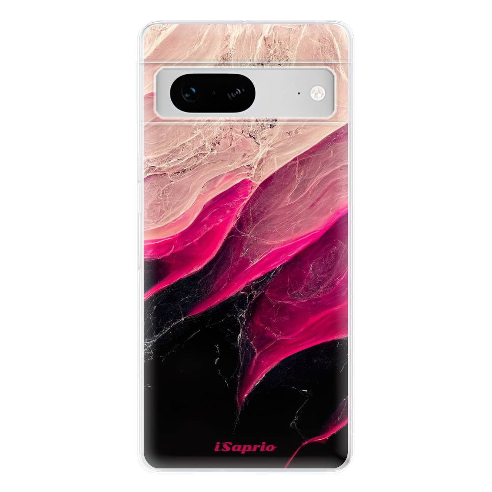 Odolné silikónové puzdro iSaprio - Black and Pink - Google Pixel 7 5G
