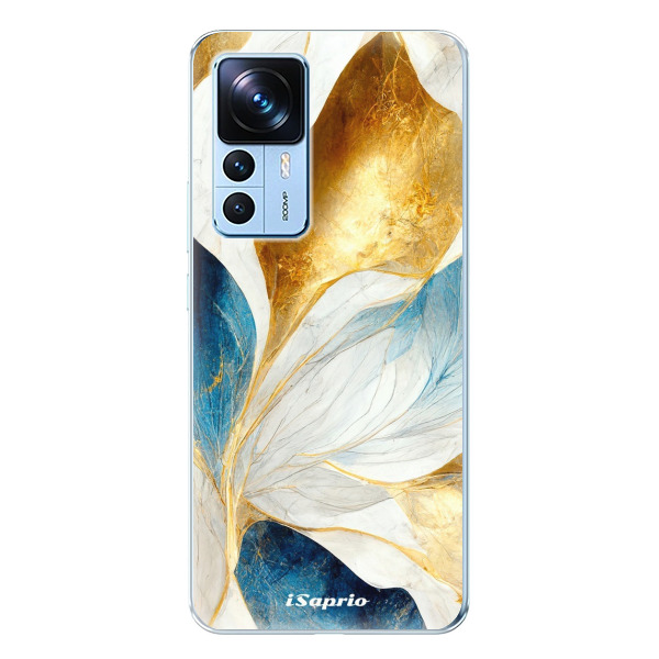 Odolné silikónové puzdro iSaprio - Blue Leaves - Xiaomi 12T / 12T Pro
